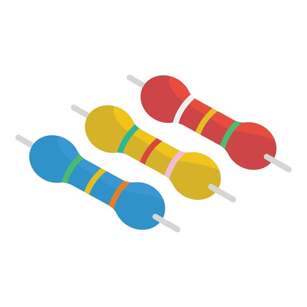 Electronic Resistor Elements vector