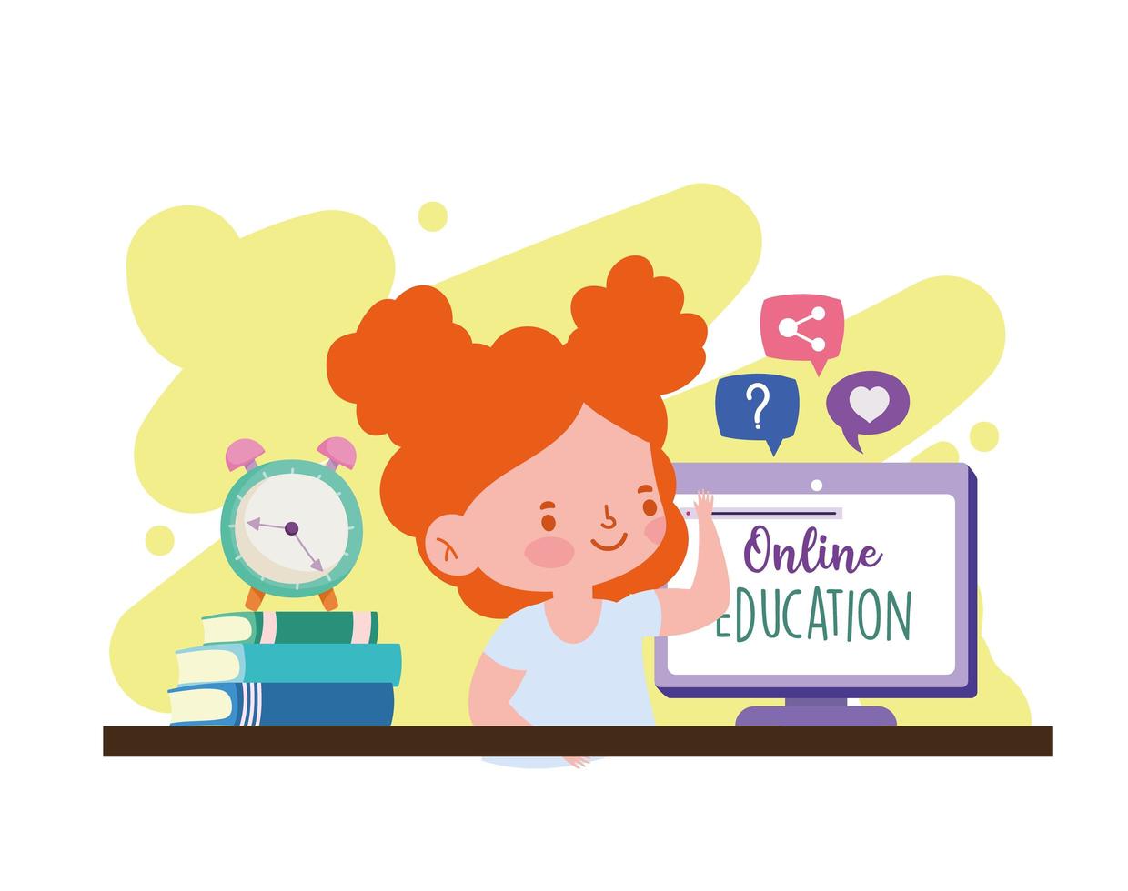 online education pupil vector