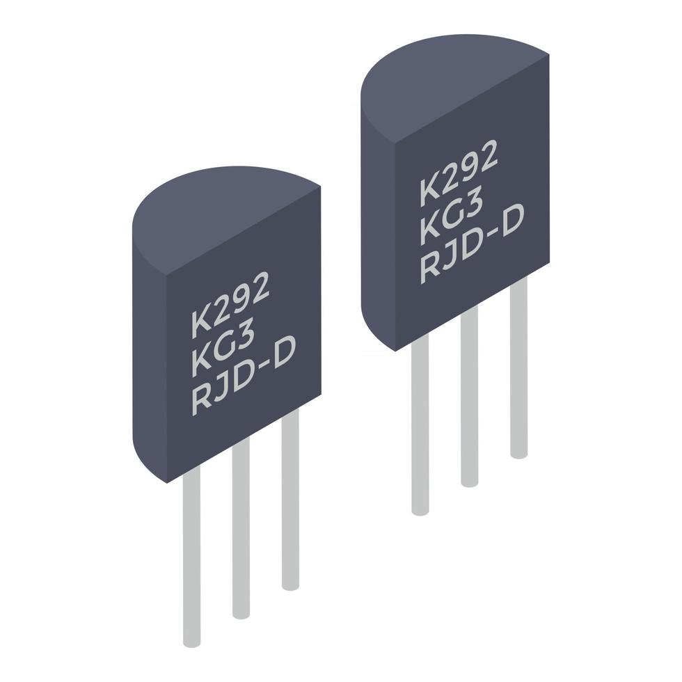 Electronic Transistors Components vector