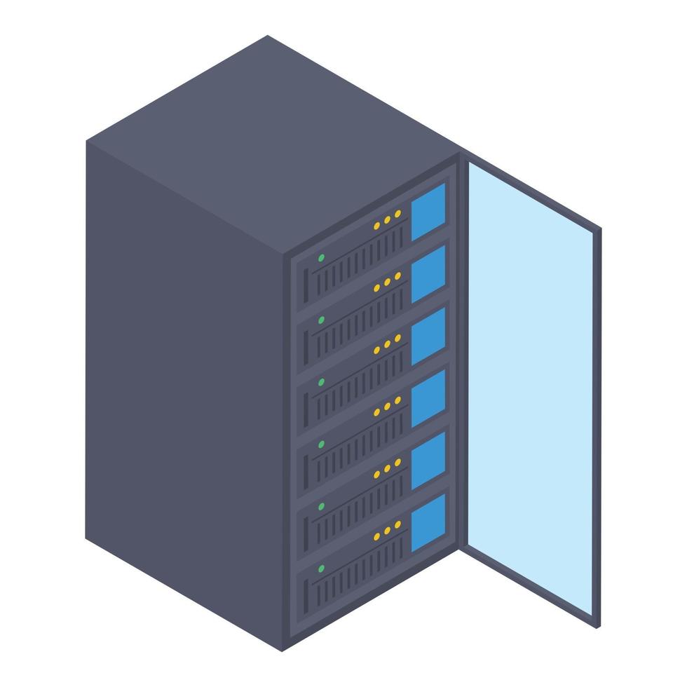 Data Server Rack vector