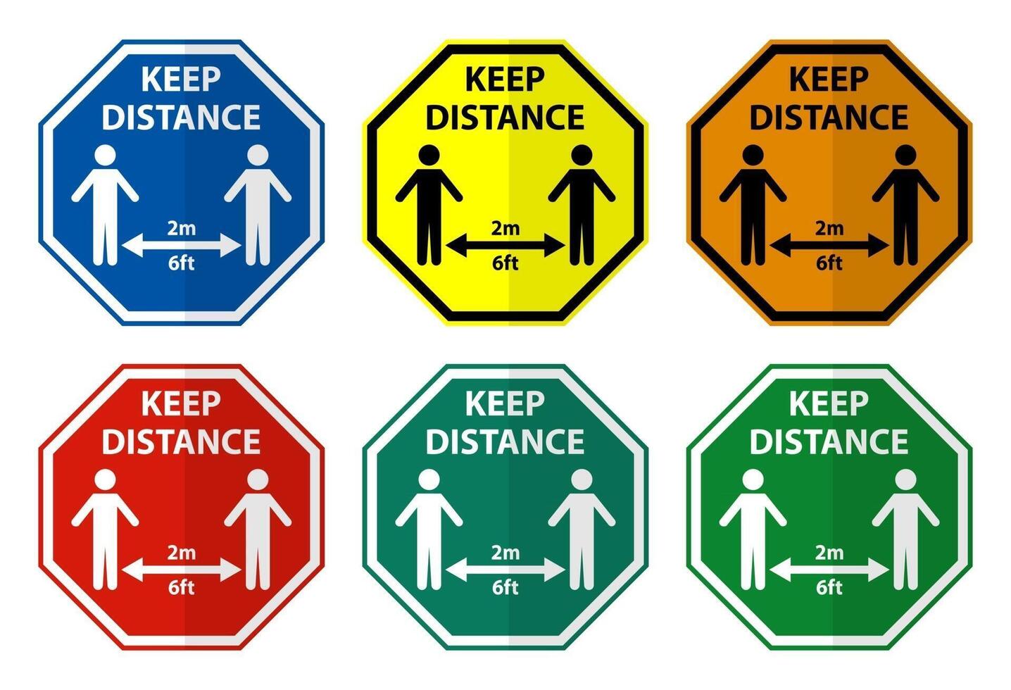 Maintain social distancing,social Distancing Sign Isolate On White Background,Vector Illustration EPS.10 vector