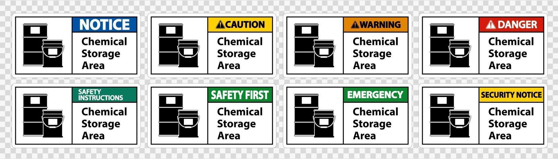 Chemical Storage Symbol Sign Isolate on transparent Background,Vector Illustration vector