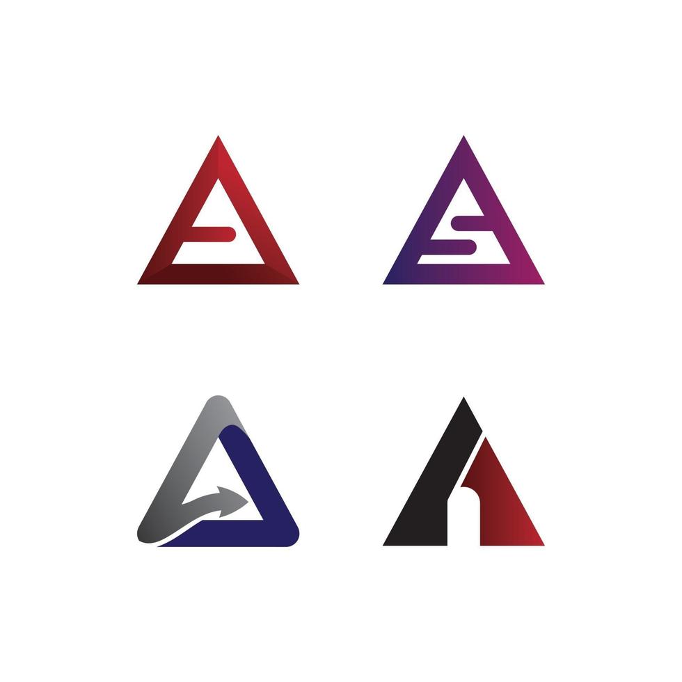 A Letter Logo Template shape and arrow design vector