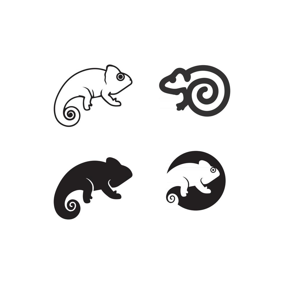 animal vector lizard salamander gecko crocodile and reptiles design logo