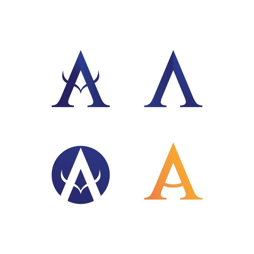 A Letter Logo Template shape and arrow design vector