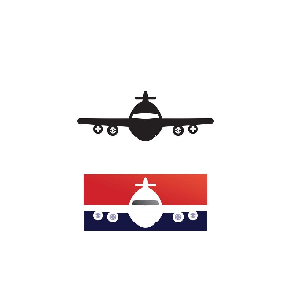 Flight aeroplane vector and logo design Transportation