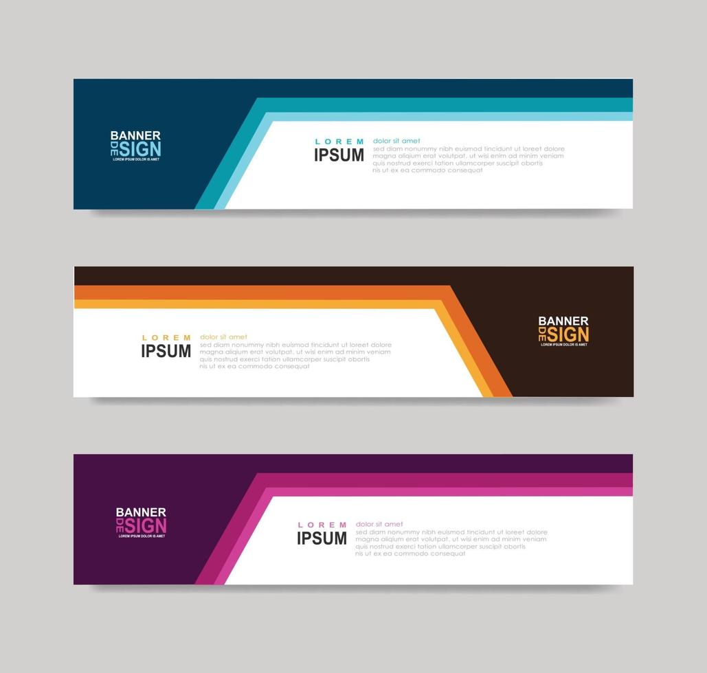 Vector Abstract Banner Design Web Template