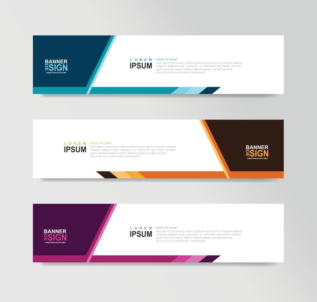 Vector Abstract Banner Design Web Template