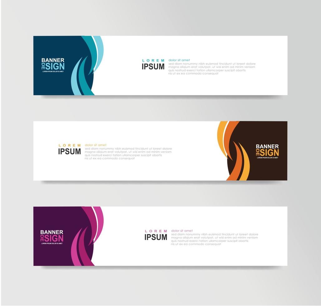 Vector Abstract Banner Design Web Template