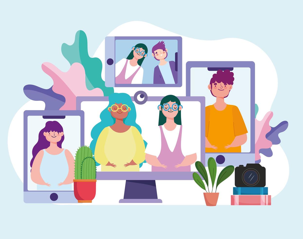 online meeting entertainment 2758986 Vector Art at Vecteezy