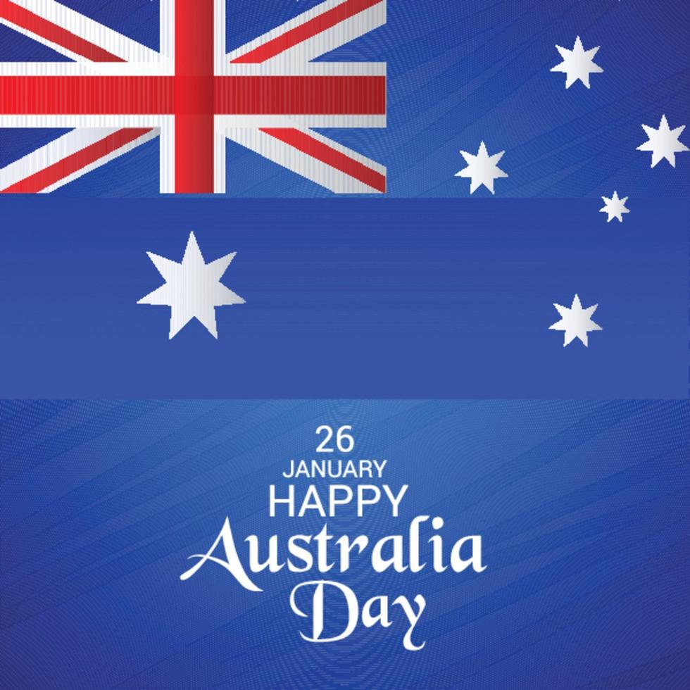 feliz dia de australia vector