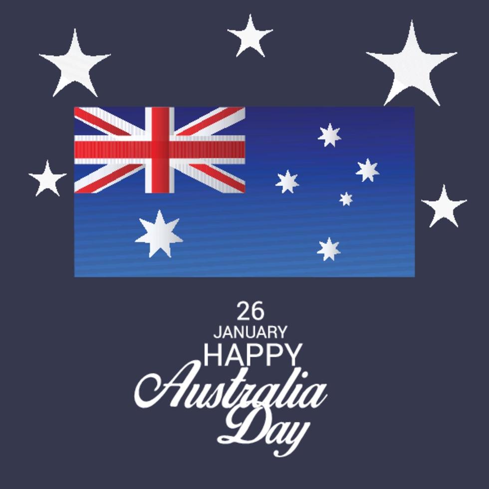 feliz dia de australia vector