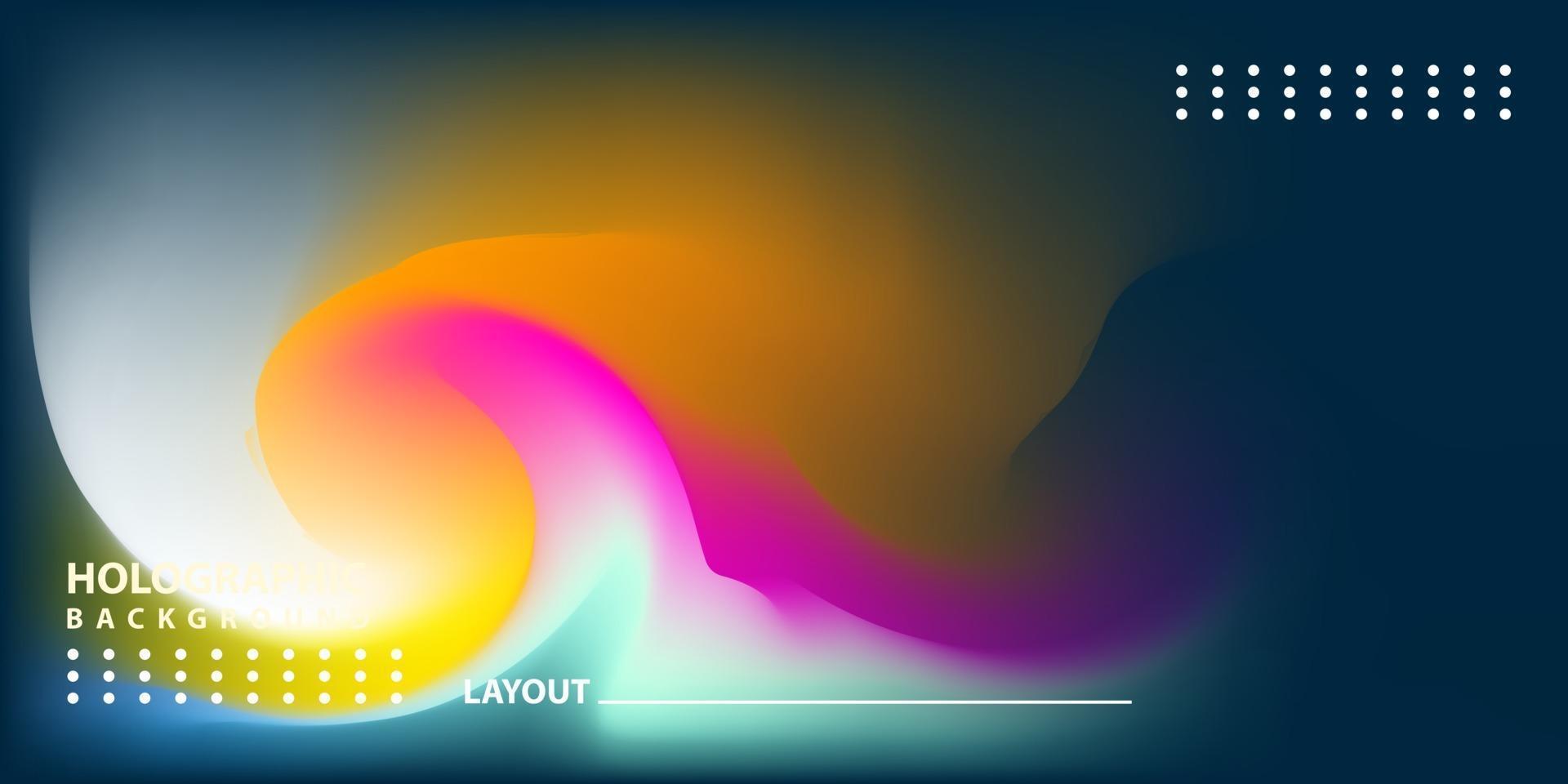 Abstract Modern gradient Hologram Background vector