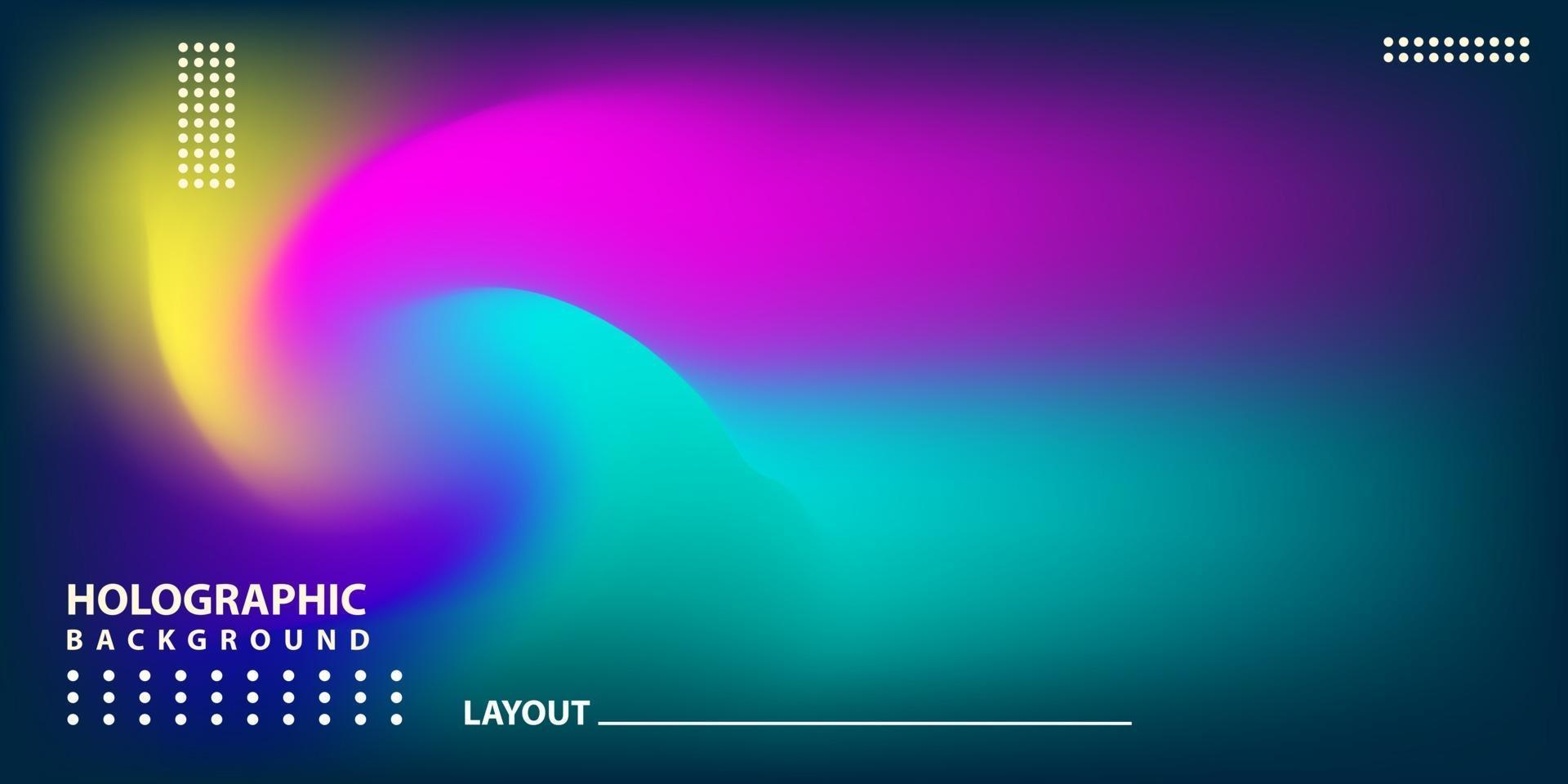 Abstract Modern gradient Hologram Background vector