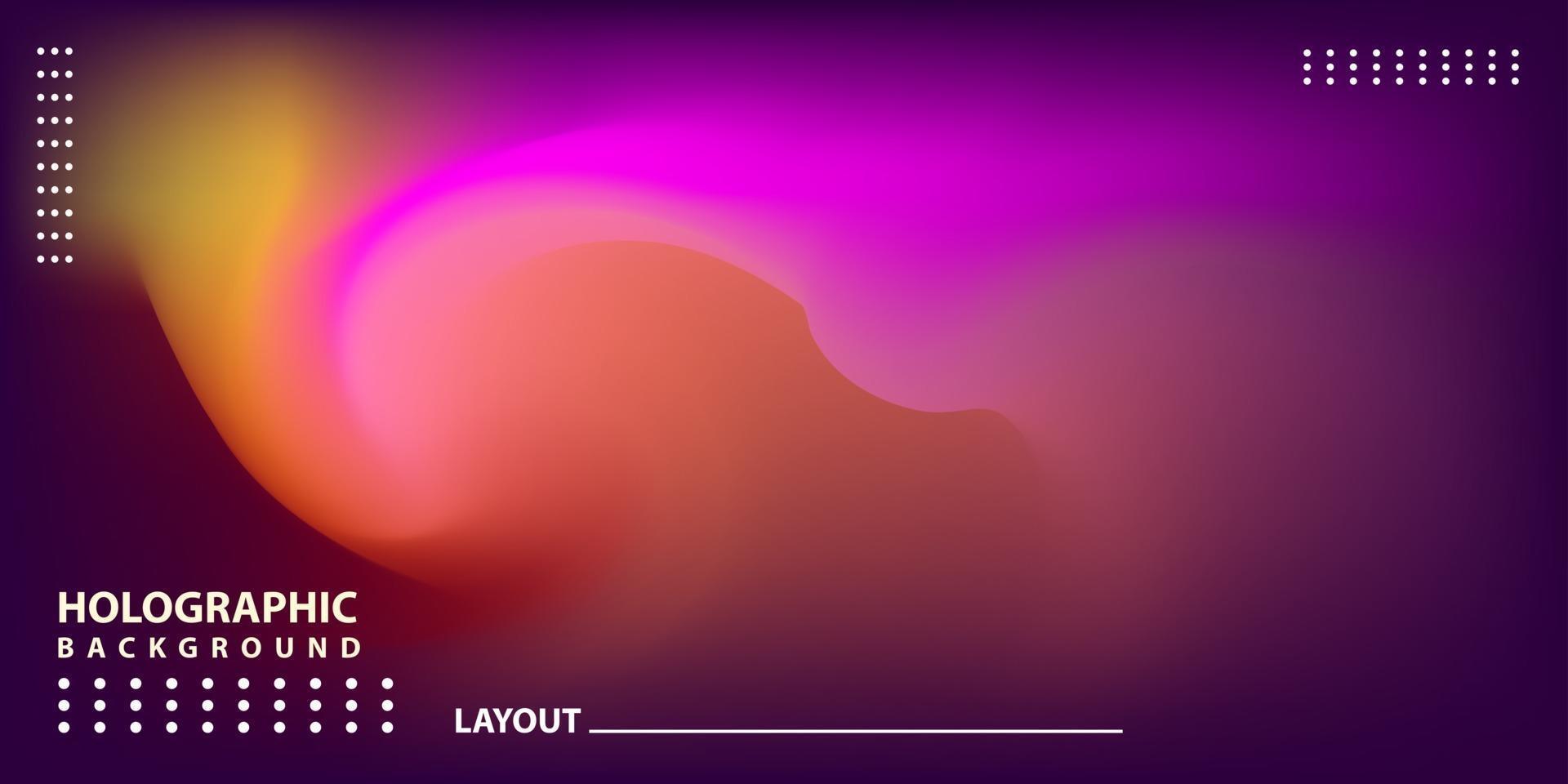 Abstract Modern gradient Hologram Background vector