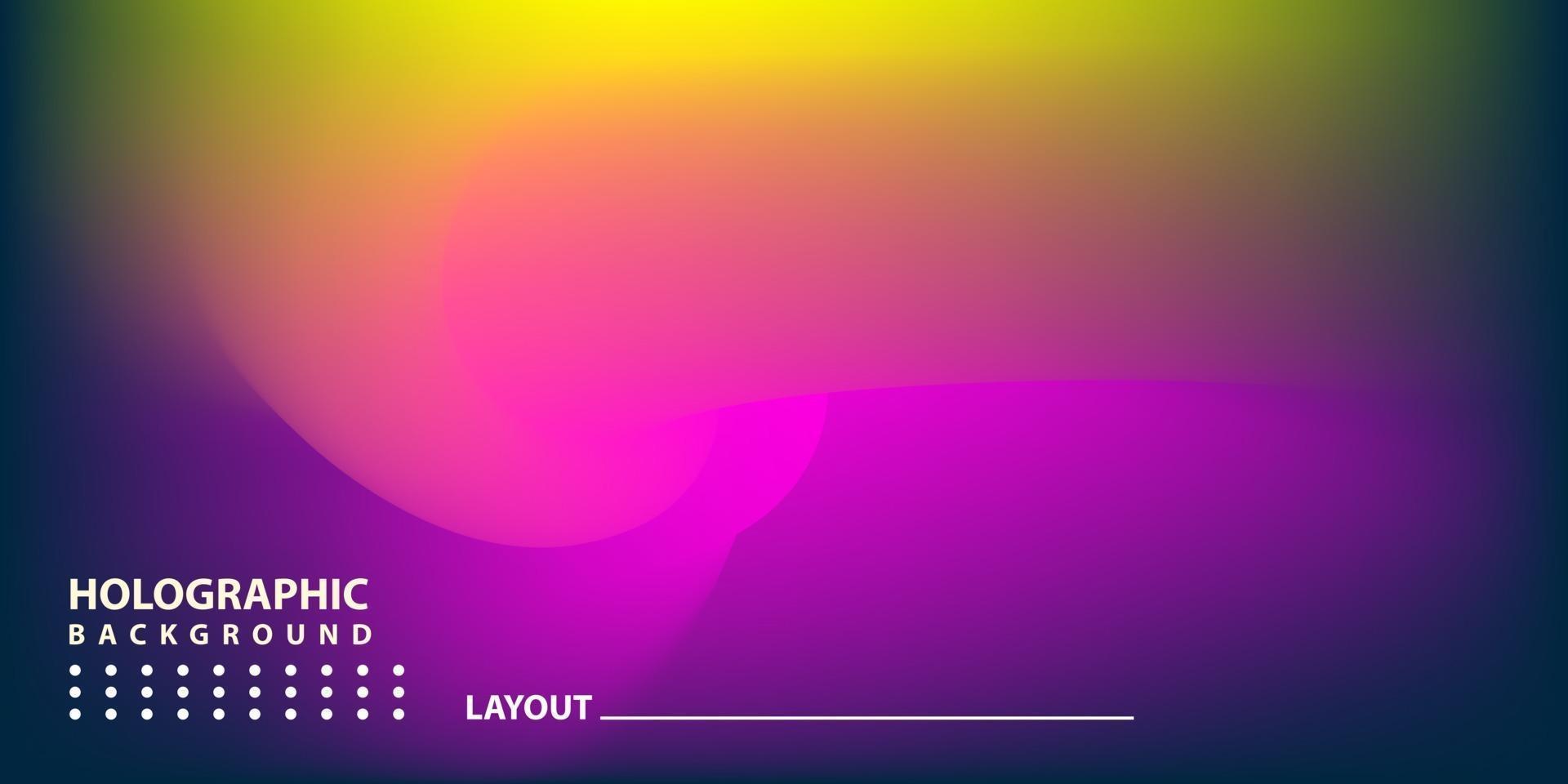 Abstract Modern gradient Hologram Background vector