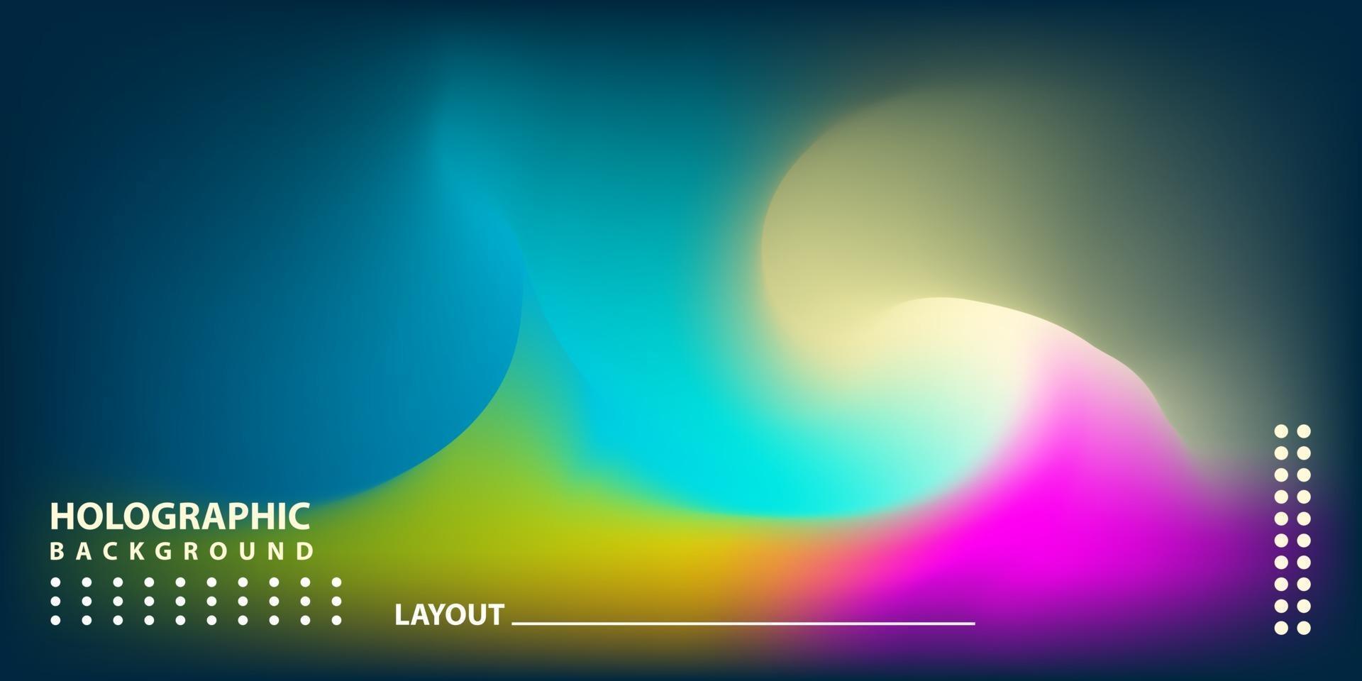 Abstract Modern gradient Hologram Background vector