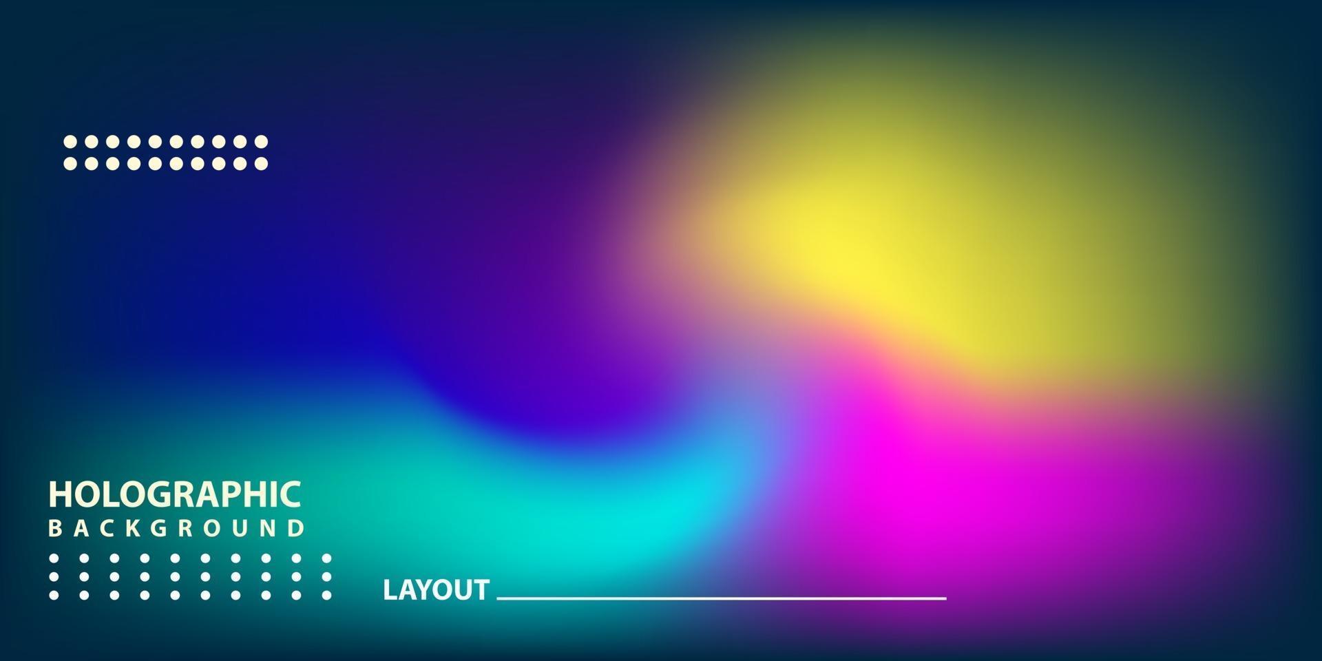 Abstract Modern gradient Hologram Background vector