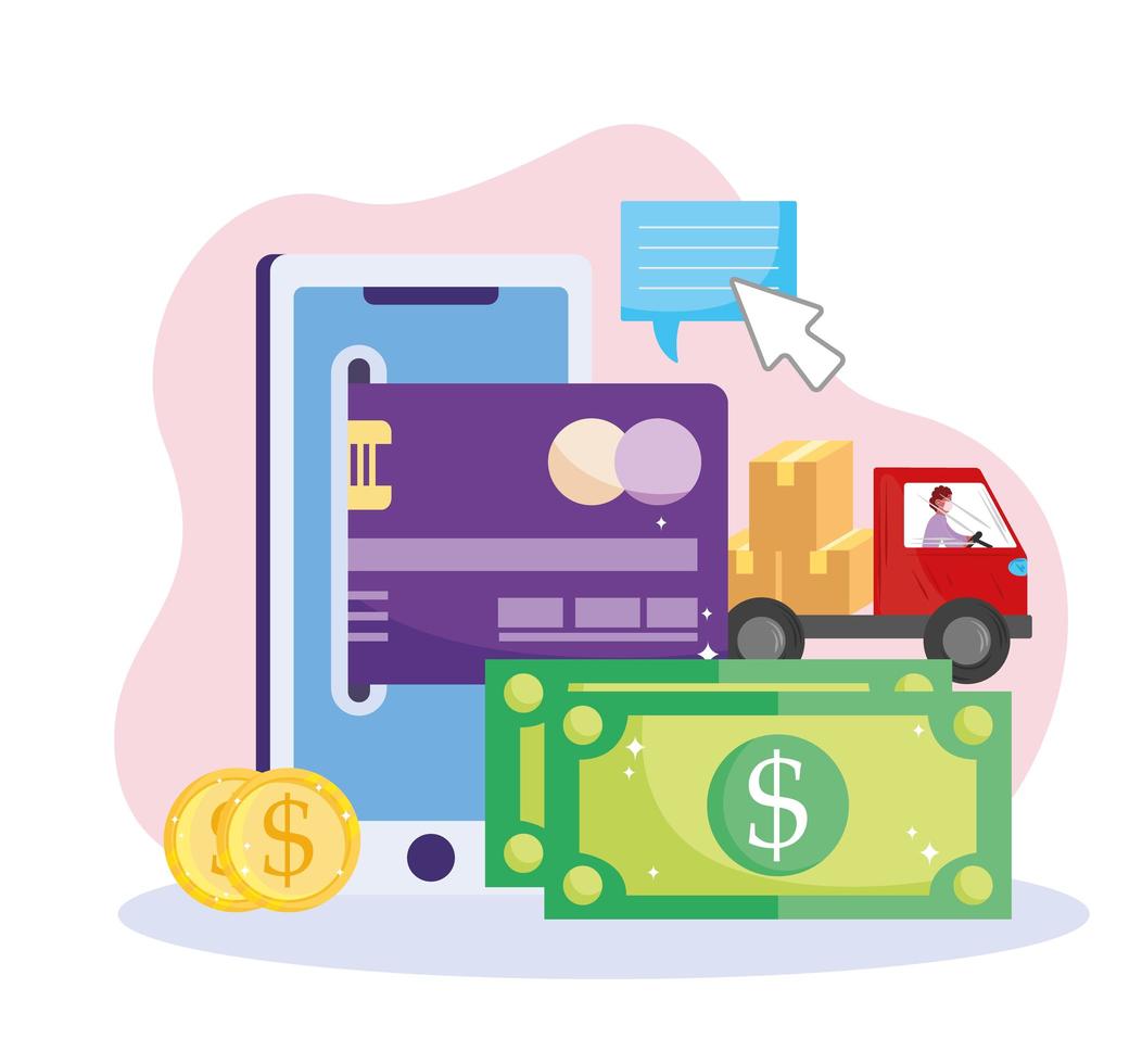 online payment buy vector