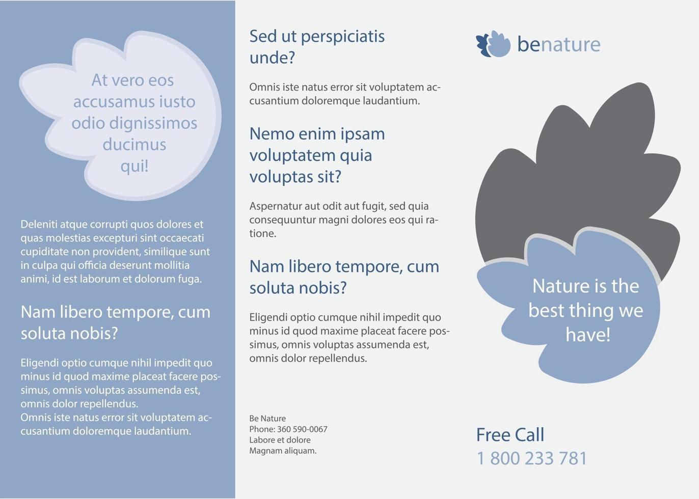 Brochure template vector design