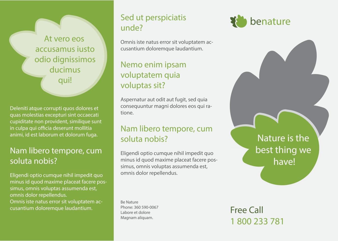 Brochure template vector design