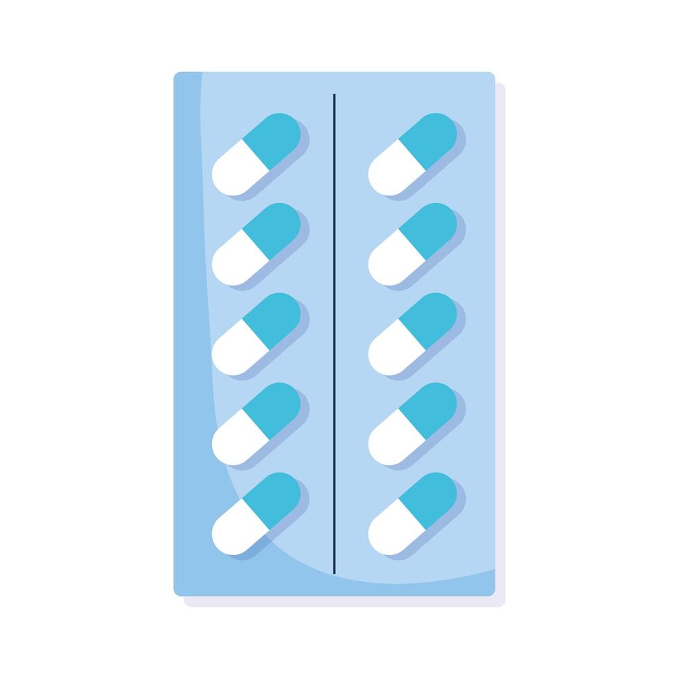 capsules packaging medicaments vector