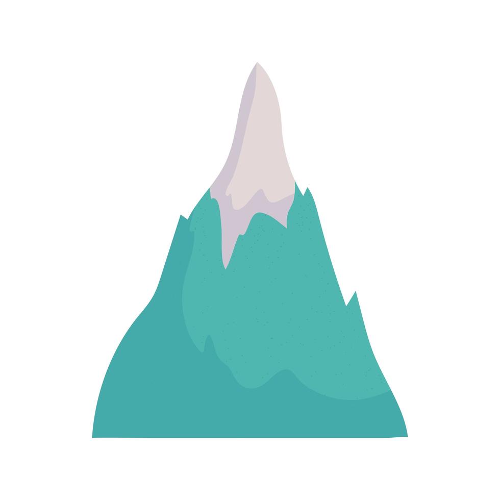 mountain peak high vector