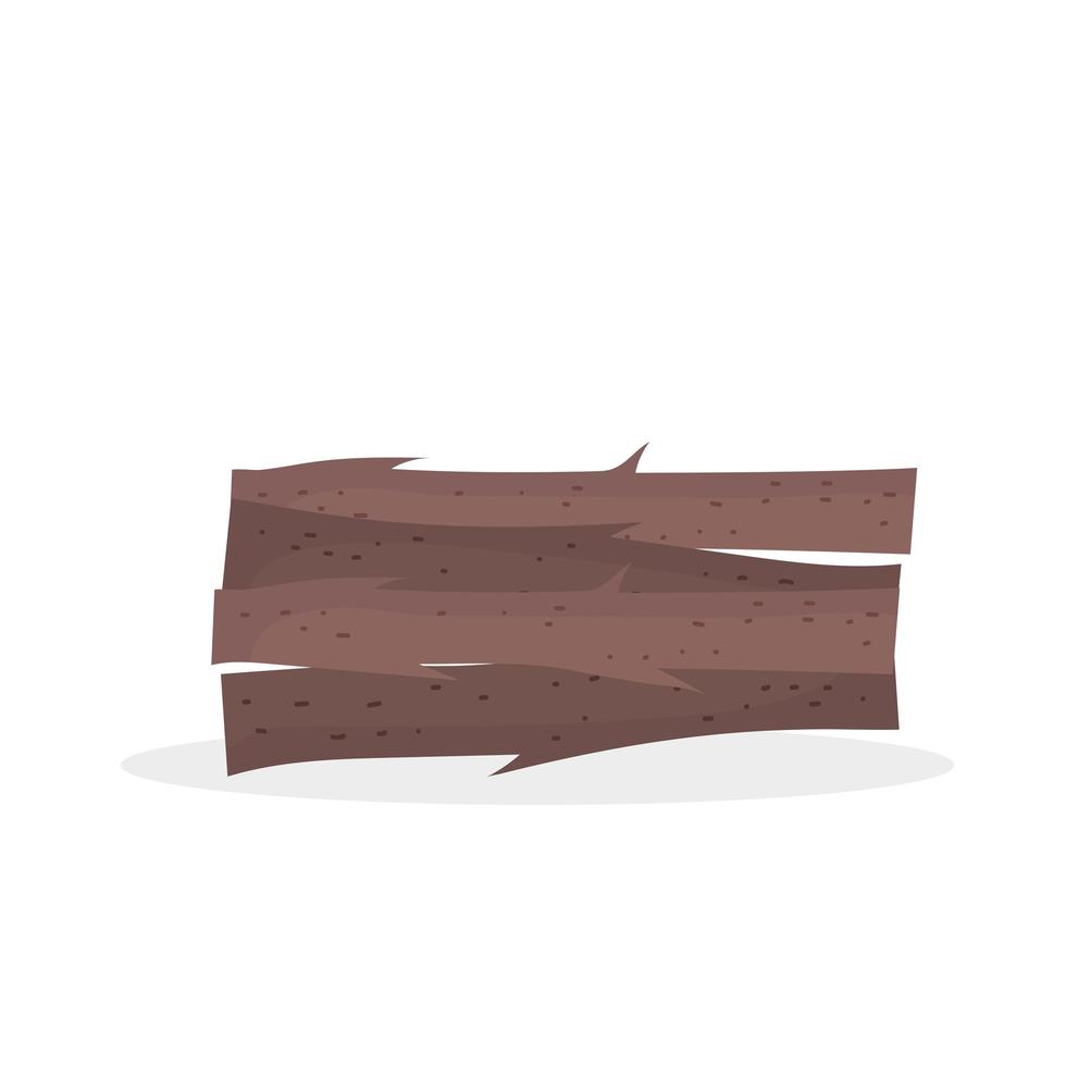 wood pieces tree vector