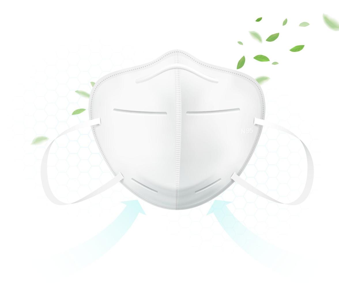 mascarilla protectora n95 prevenir virus vector