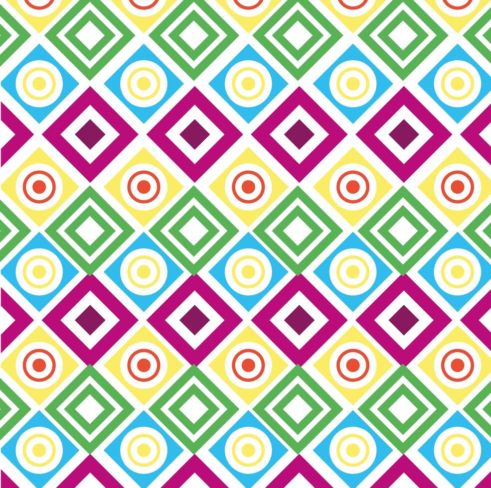 geometric shapes and colored pattern background design vector