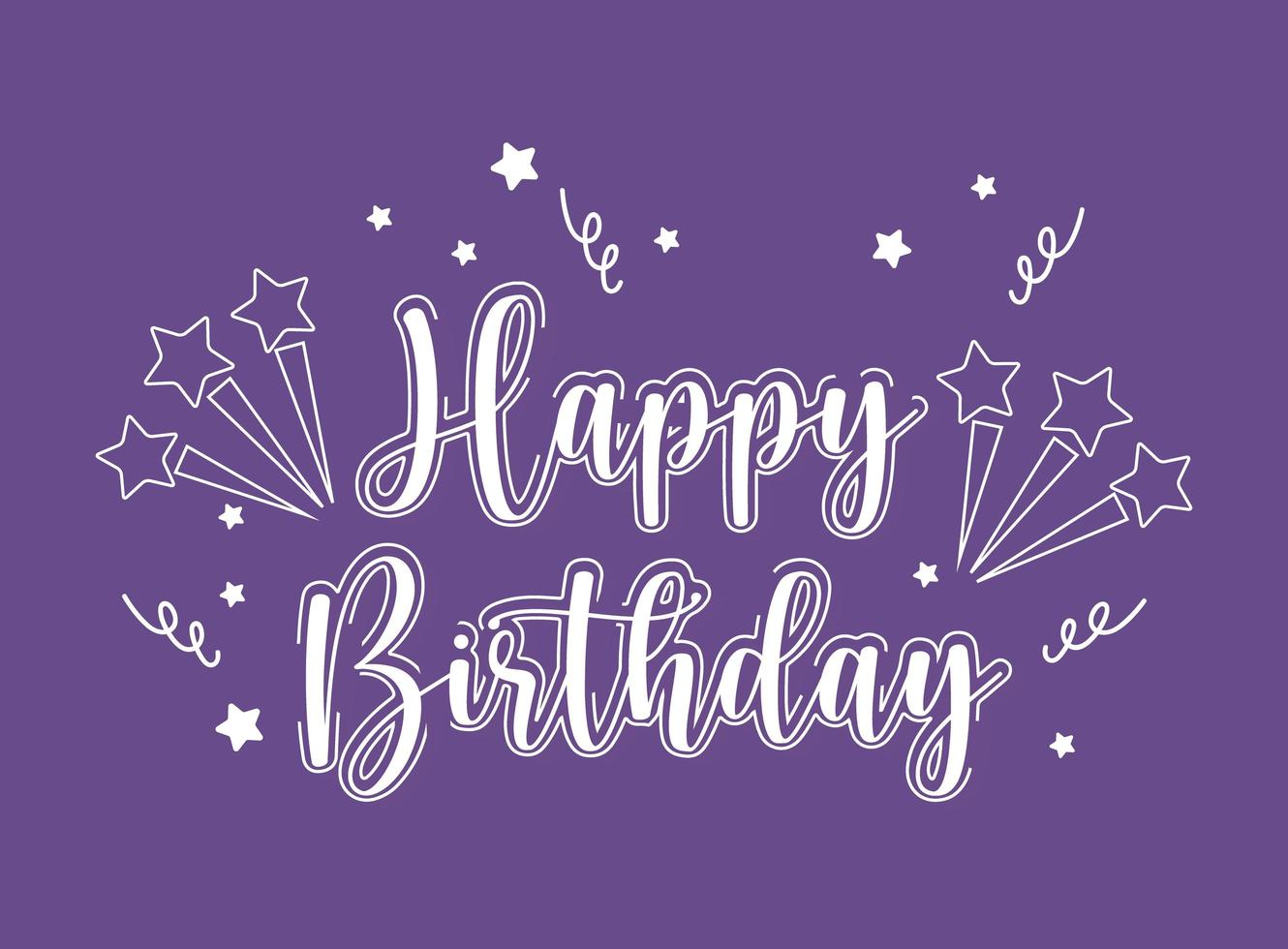 Happy Birthday banner vector