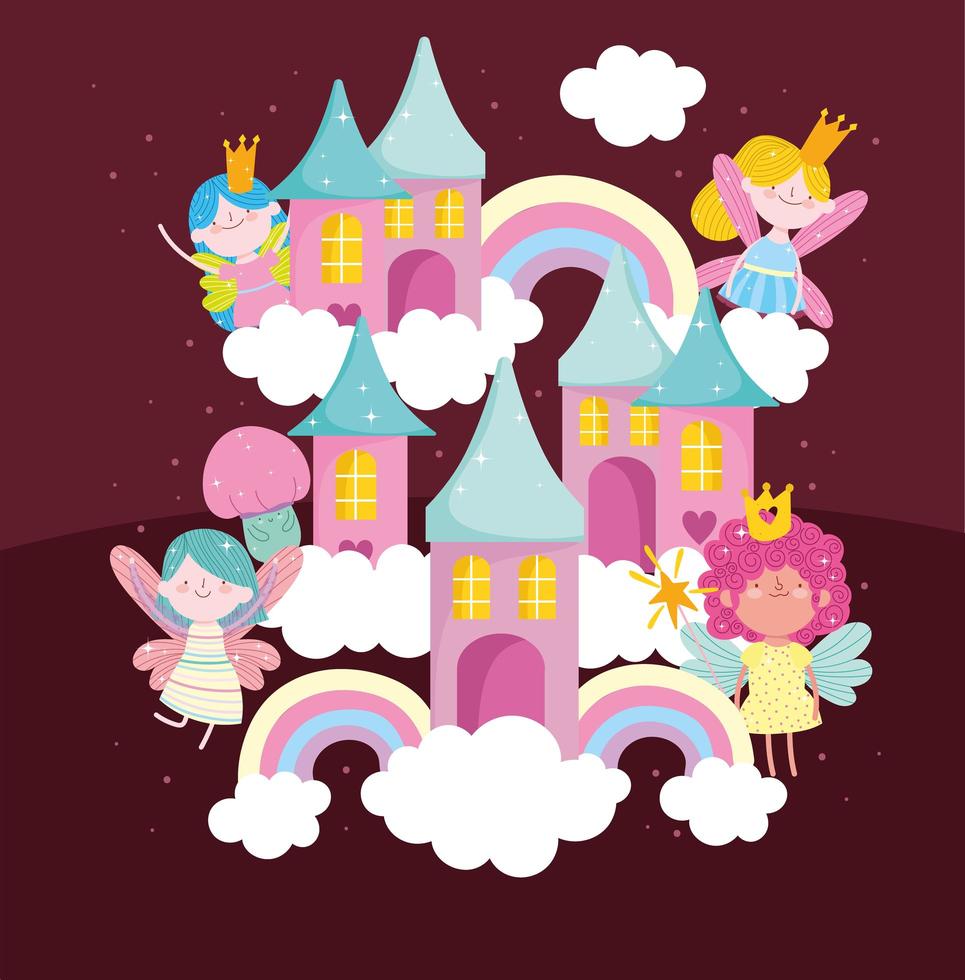 fairies cute world vector