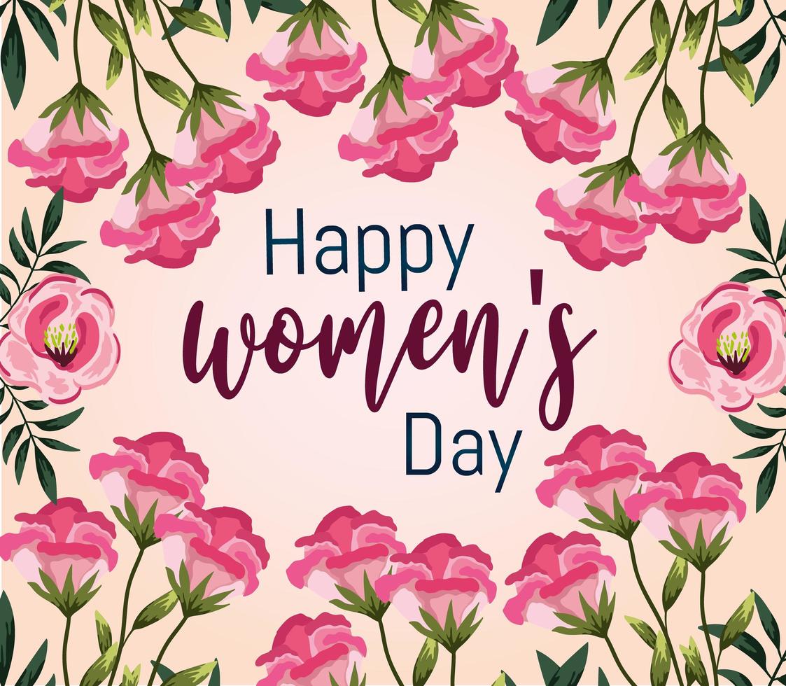 happy womens day floral card flowers decoration background 2760915 ...