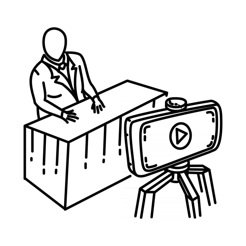 Shooting Icon. Doodle Hand Drawn or Outline Icon Style vector
