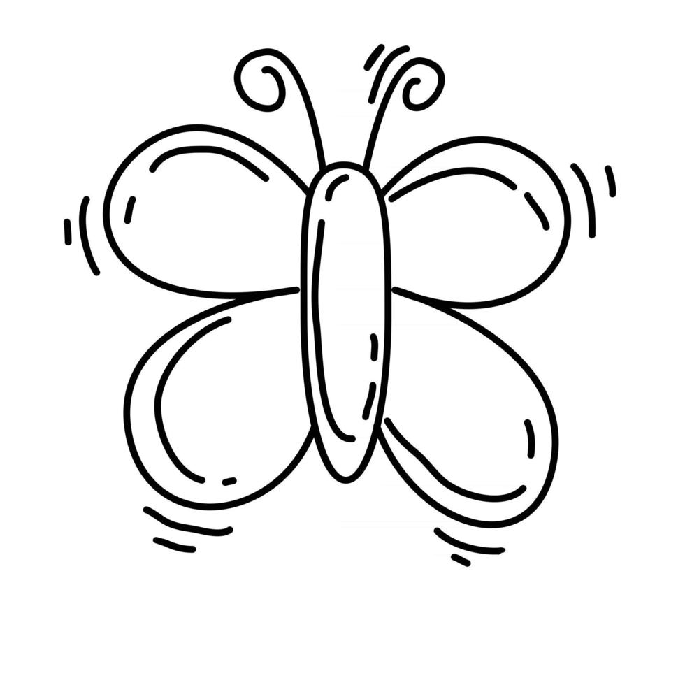 Hiking adventure butterfly ,trip,travel,camping. hand drawn icon design, outline black, doodle icon, vector