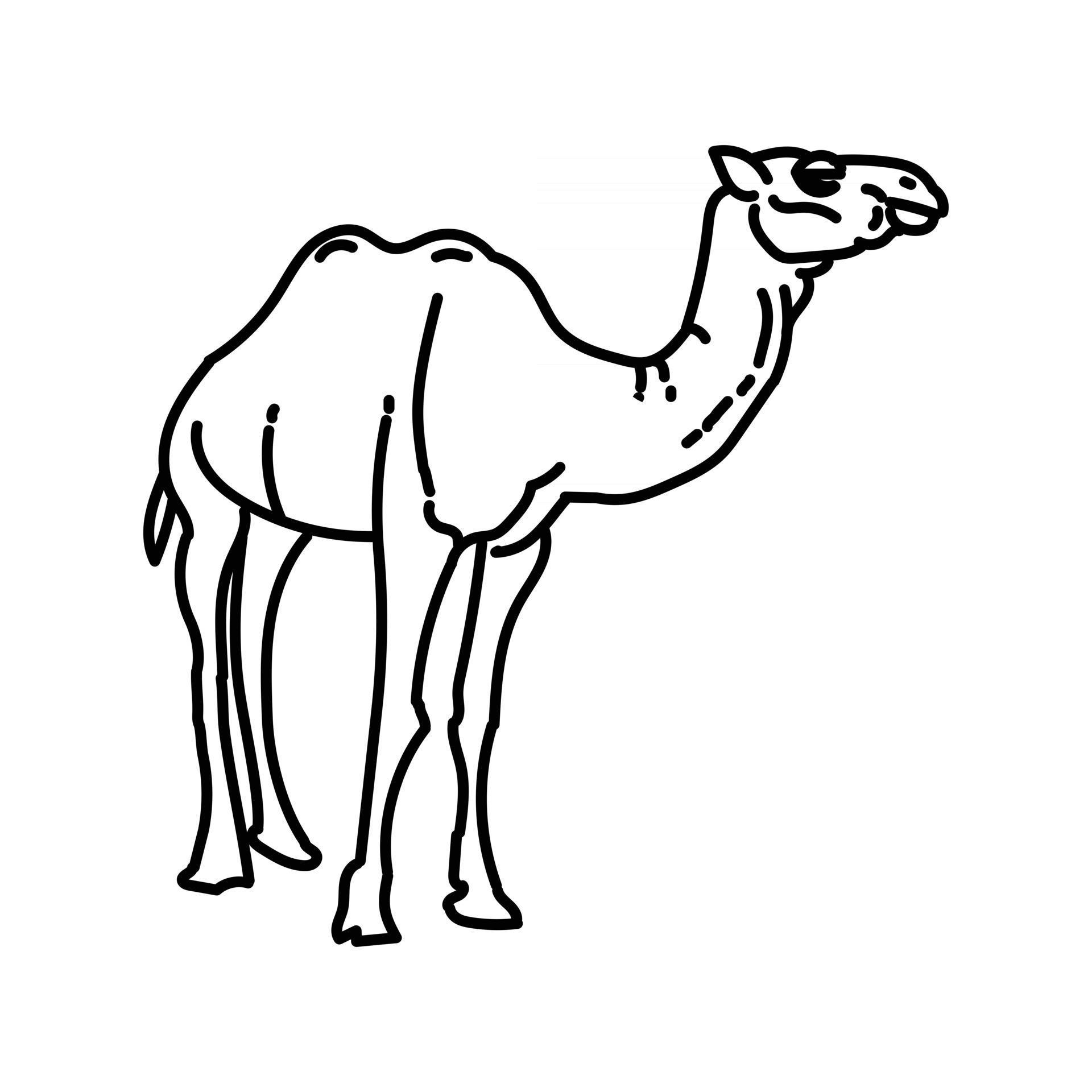 Camel Icon. Doodle Hand Drawn or Outline Icon Style 2761599 Vector Art