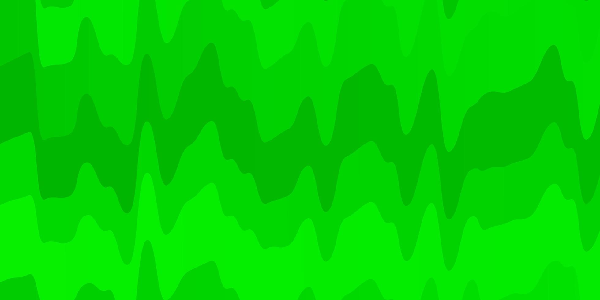patrón de vector verde claro con curvas. Ilustración abstracta con arcos degradados. plantilla para su diseño de interfaz de usuario.