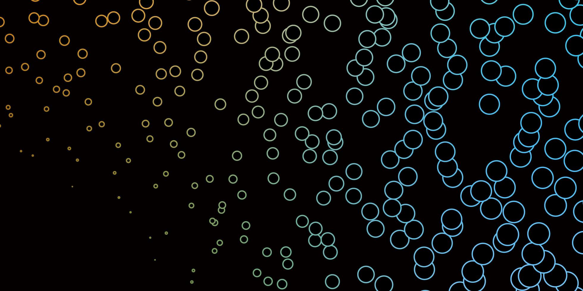 Dark Blue, Green vector texture with circles. Abstract illustration with colorful spots in nature style. Pattern for websites, landing pages.