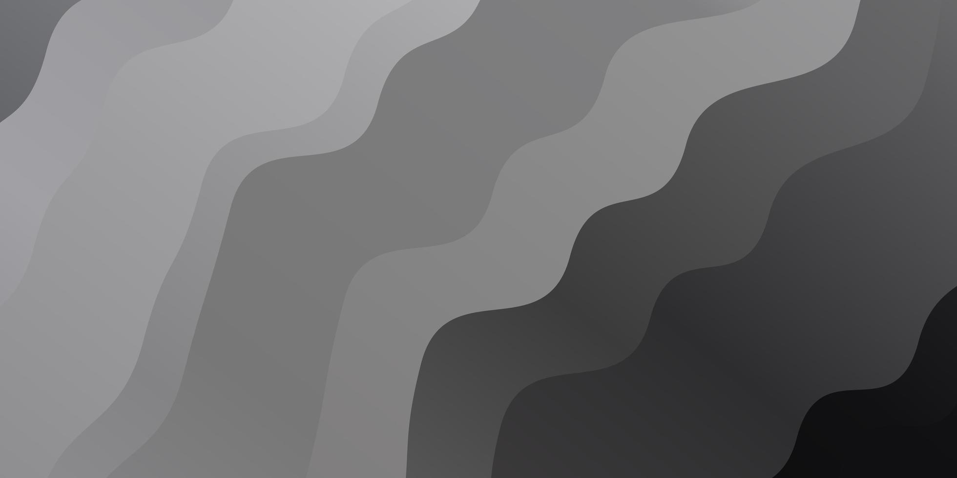 Light Gray vector background with bent lines. Illustration in halftone style with gradient curves. Design for your business promotion.