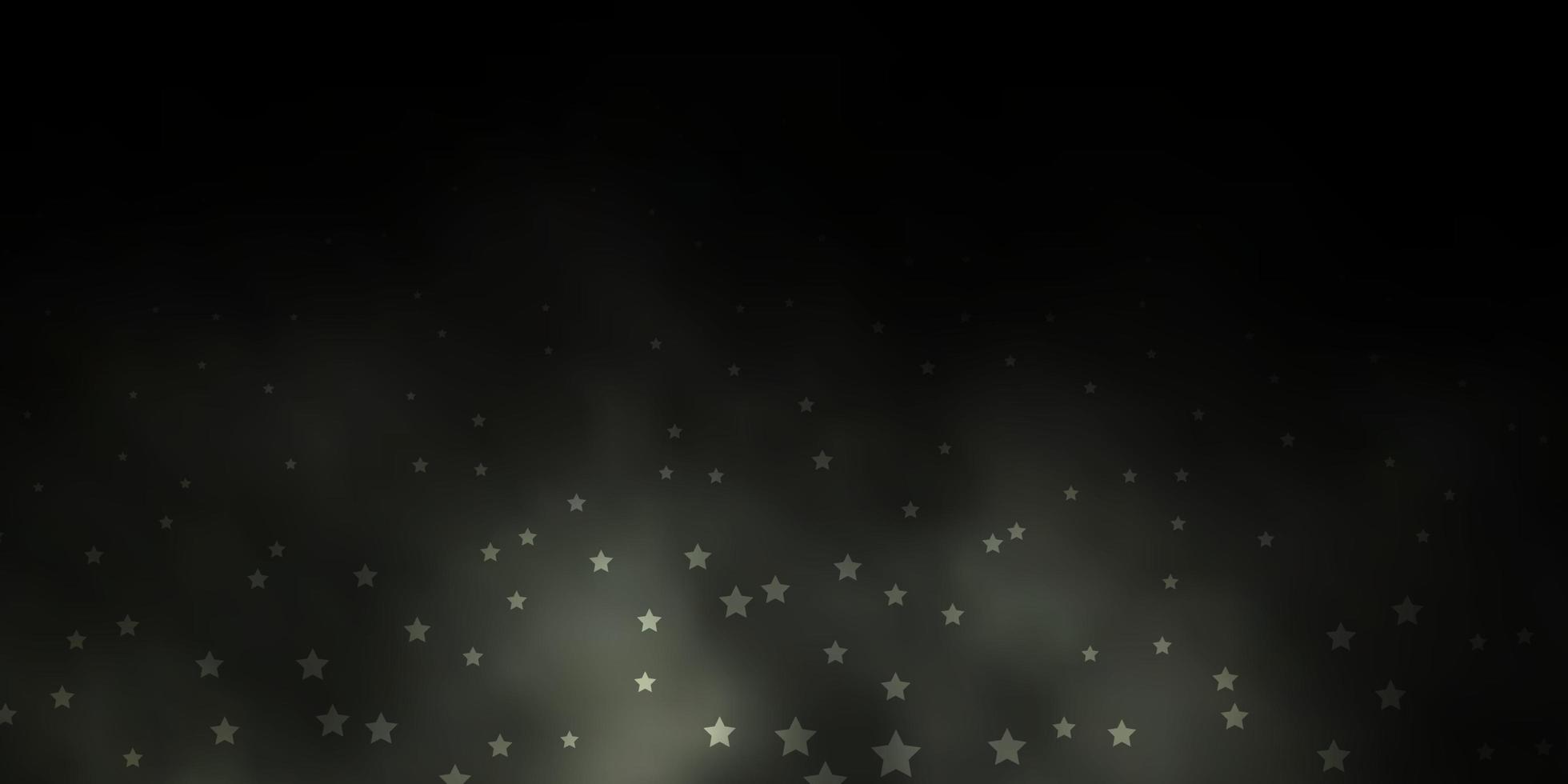 Dark Gray vector background with small and big stars. Colorful illustration in abstract style with gradient stars. Best design for your ad, poster, banner.