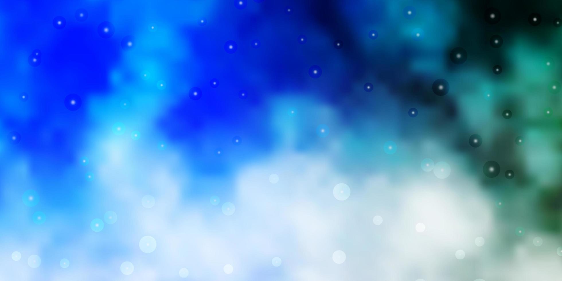 Light BLUE vector background with small and big stars. Blur decorative design in simple style with stars. Pattern for wrapping gifts.