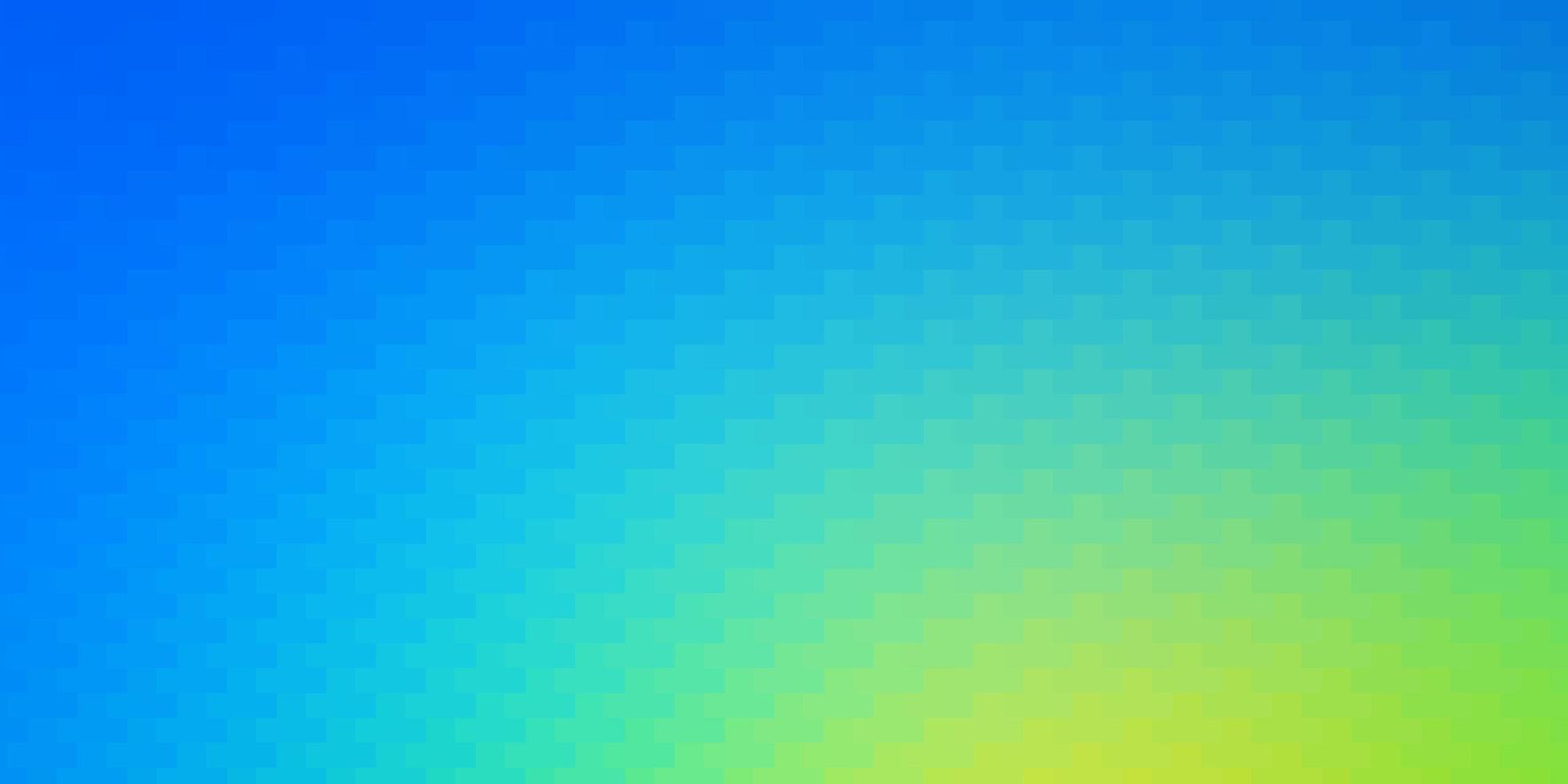Fondo de vector azul claro, verde con rectángulos. Ilustración de degradado abstracto con rectángulos. plantilla para teléfonos móviles.