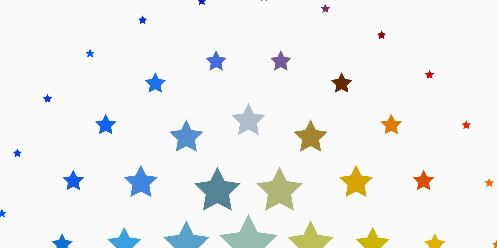 Light Blue, Yellow vector template with neon stars. Colorful illustration in abstract style with gradient stars. Theme for cell phones.