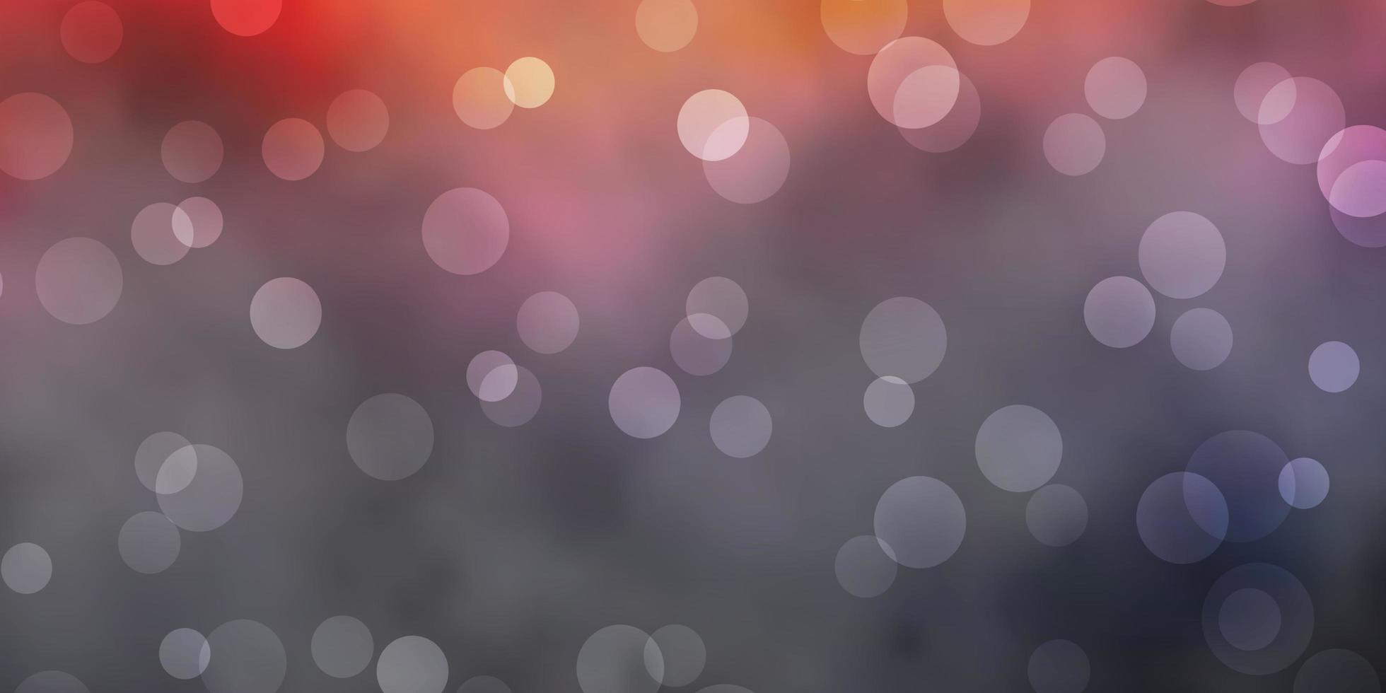 Dark Blue, Yellow vector template with circles. Abstract colorful disks on simple gradient background. Design for your commercials.