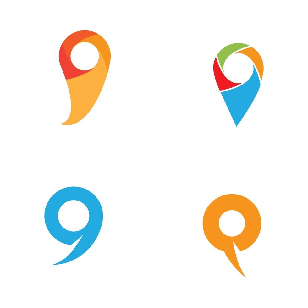 location icon Vector Illustration design Logo