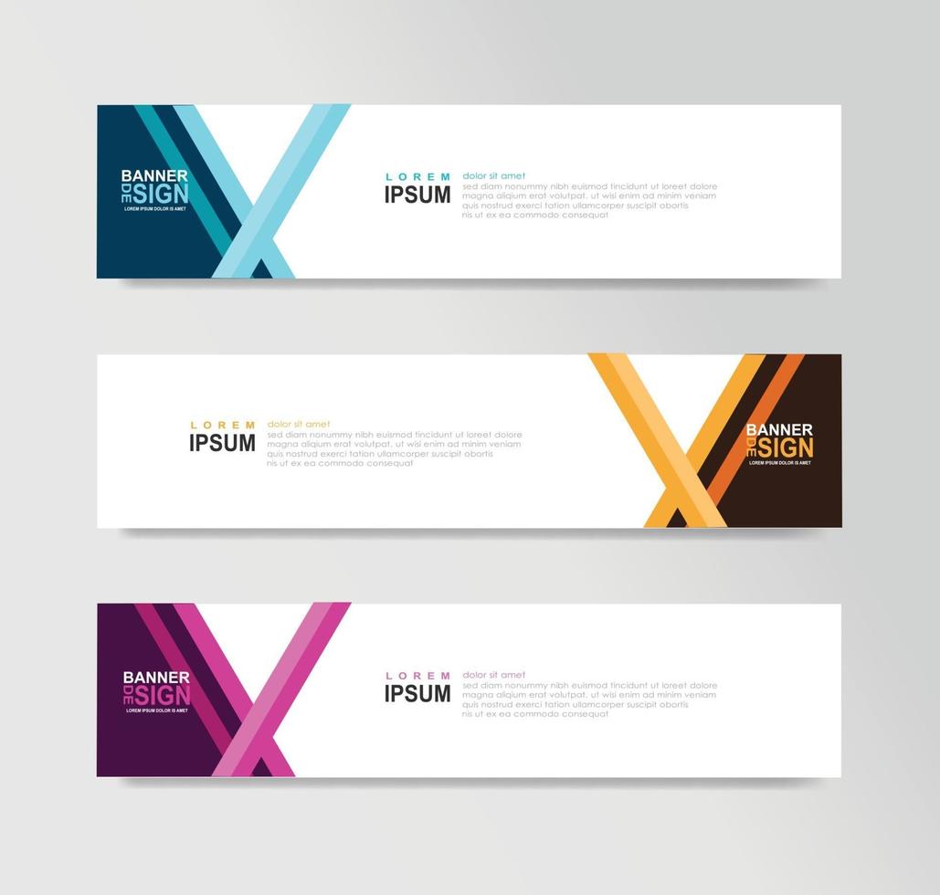 Vector Abstract Banner Design Web Template