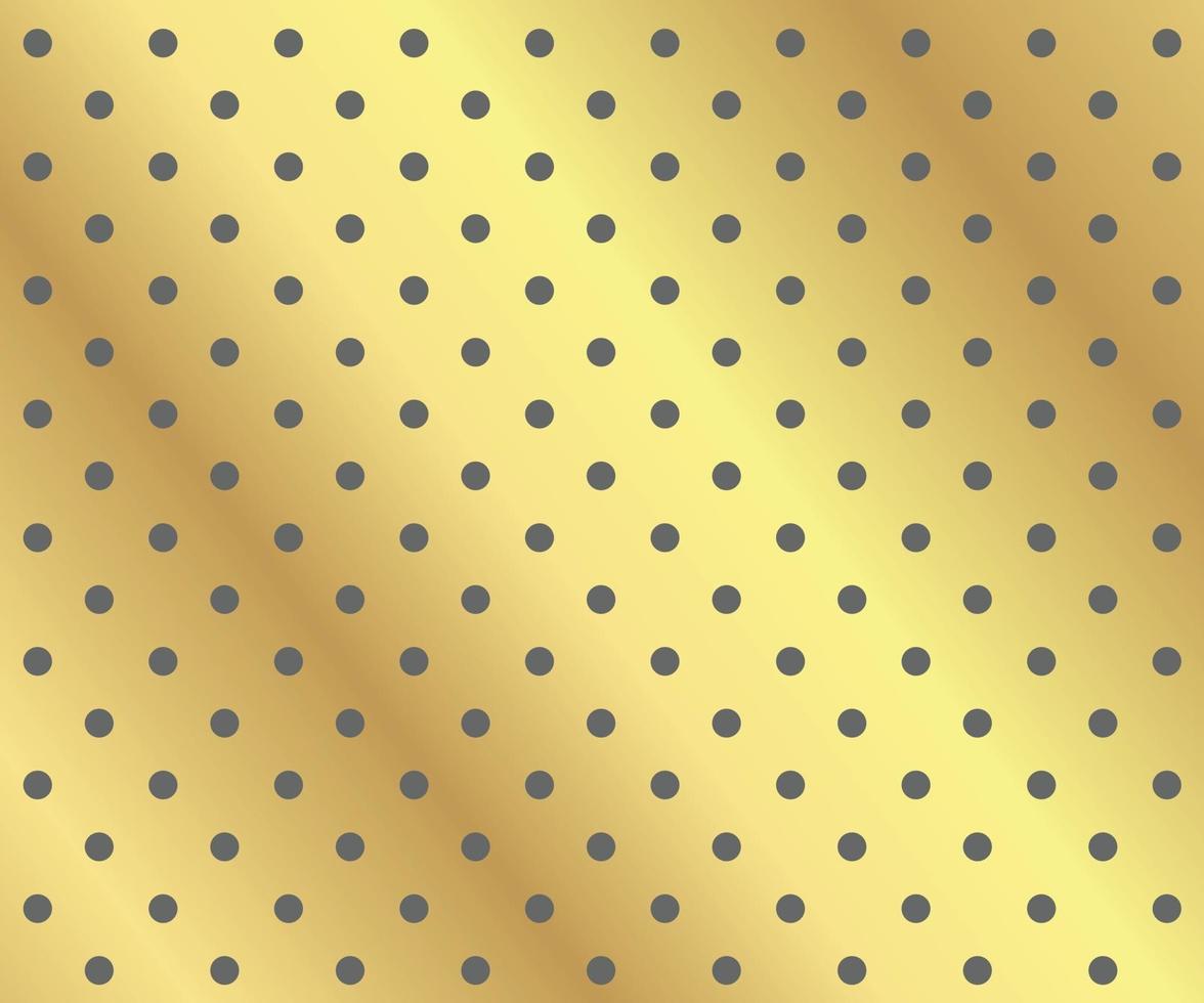 Gold polka dots background vector