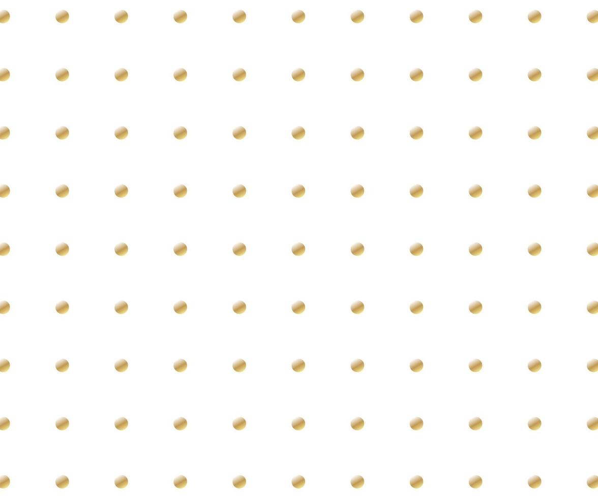 Gold polka dots background vector