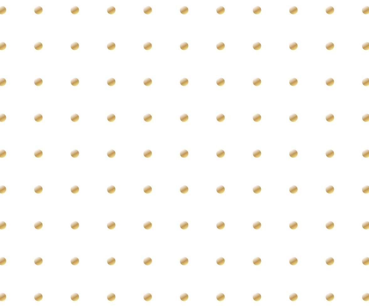 Gold polka dots background vector