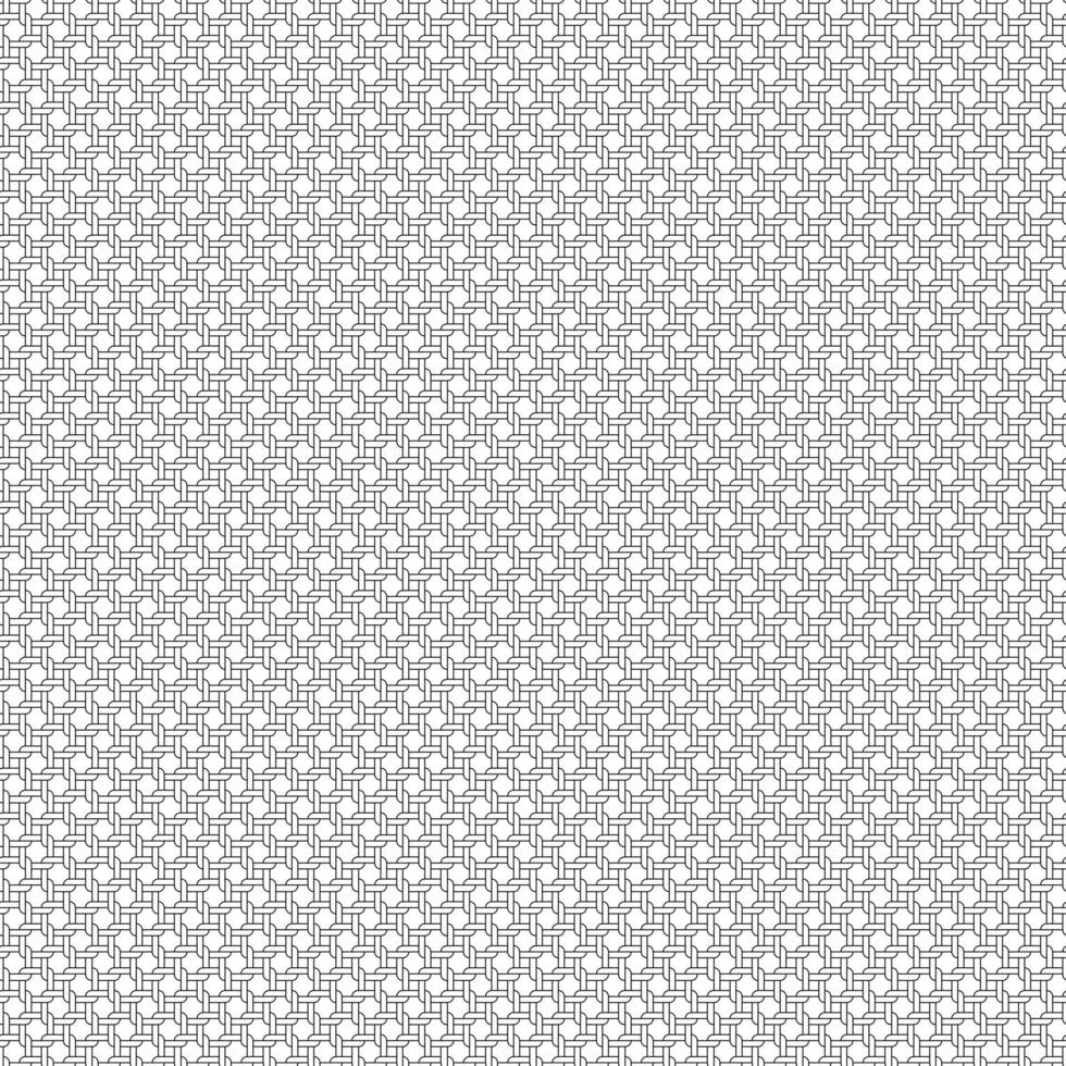 seamless black line twisted rope weave pattern vector